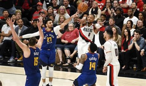 blazers vs nuggets live.